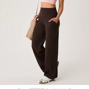 Aerie Brown Wide-Leg Women's Pants